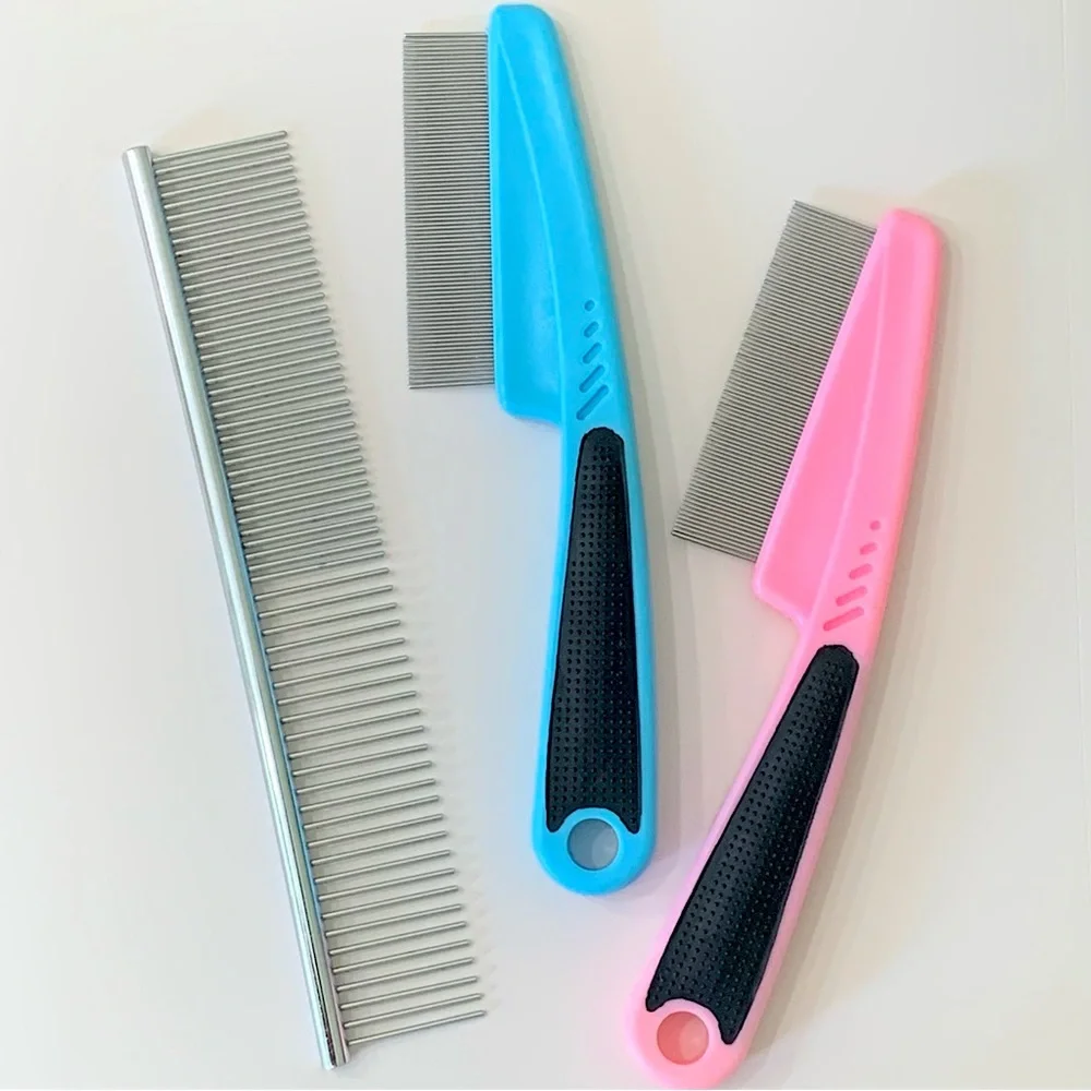 Laiannwell Pet comb Professional Grooming Comb for Dog/cat (3 Pack)